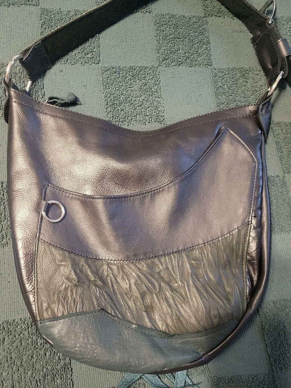 SWEETSMOKE BAGS CROSS/WINGS LEATHER HOBO